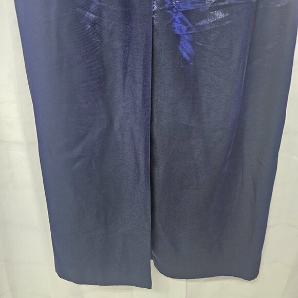 Alex Evenings Skirt Purple Maxi Satin Formal Shimmery Goth Whimsigoth 14 - Picture 3 of 9